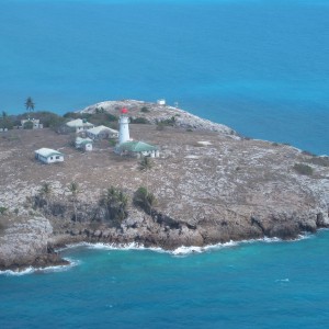 Booby Island - Aerial view of light house