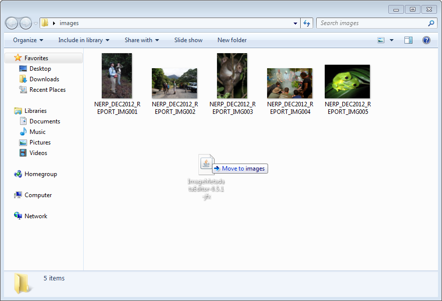 Where to copy the Image Metadata Editor