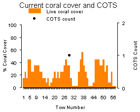 Mer Reef Perimeter Hard Coral Crown-of-thorns starfish graph