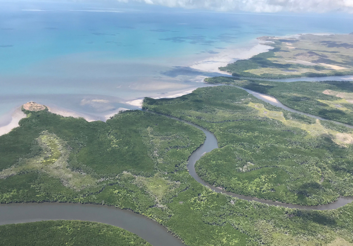 Inlets draining into Temple Bay in Cape York