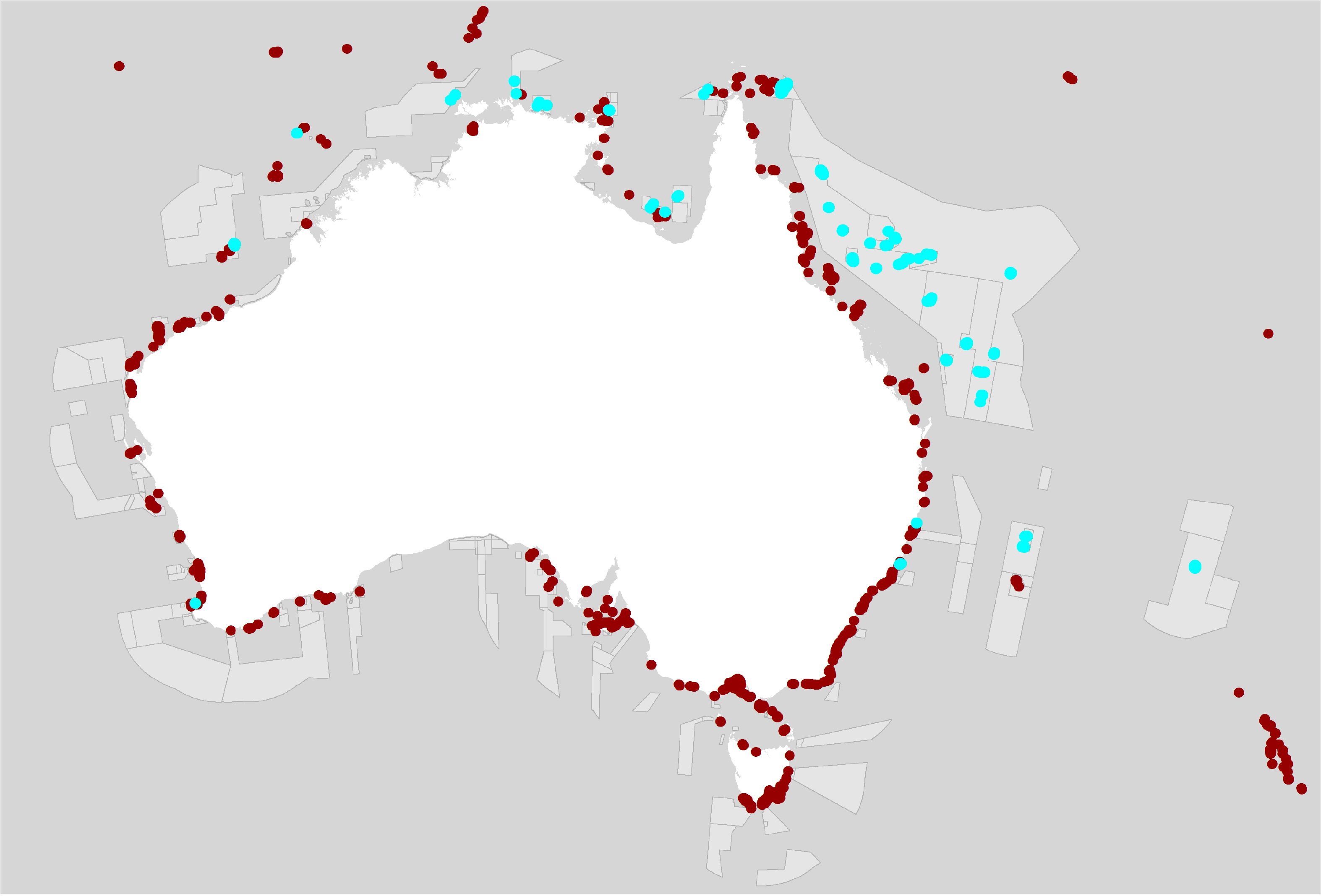 RLS survey sites