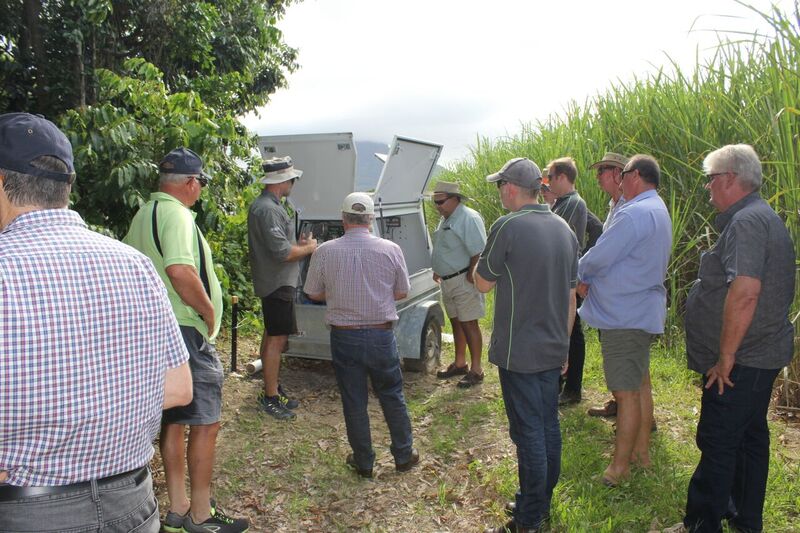 On-site field visit with Project 25 scientists and CANEGROWERS Environment Committee (February 2018)