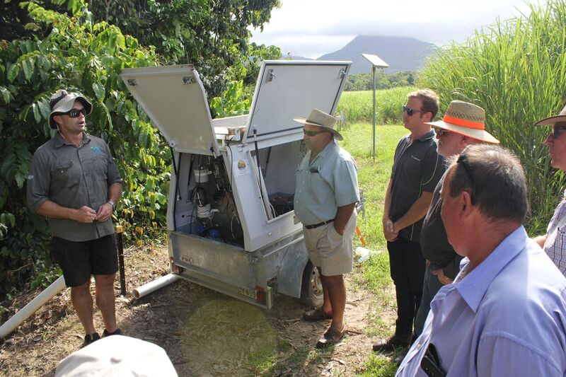 On-site field visit with Project 25 scientists and CANEGROWERS Environment Committee (February 2018)