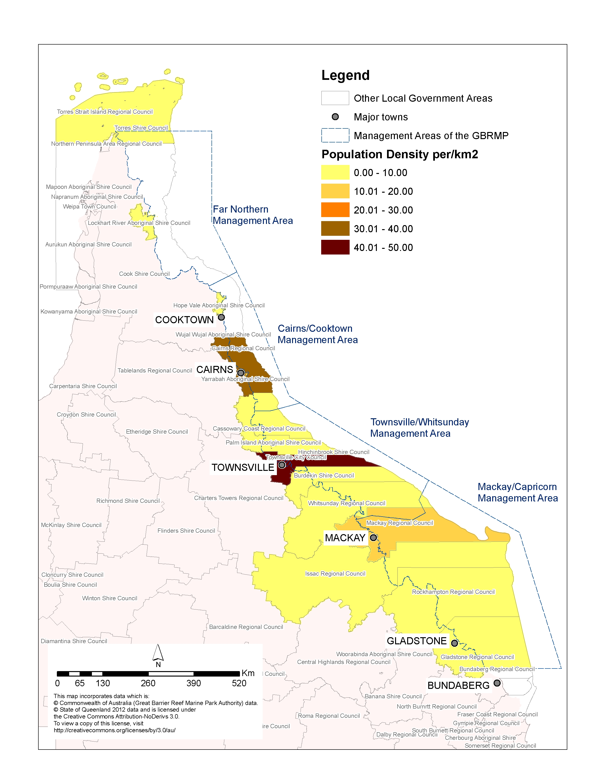 Example map from SELTMP report