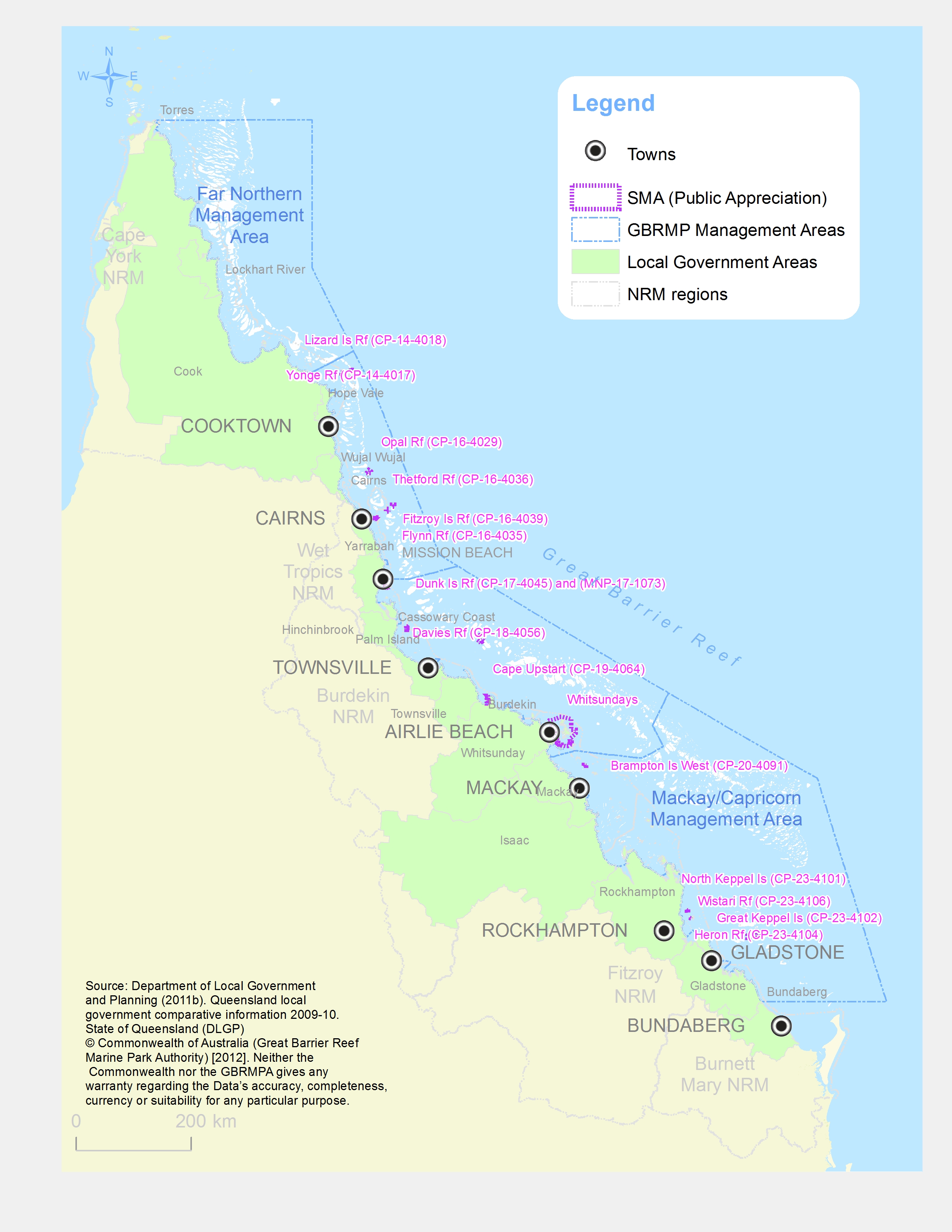 GBRMP Special Management Areas for Public Appreciation 2012