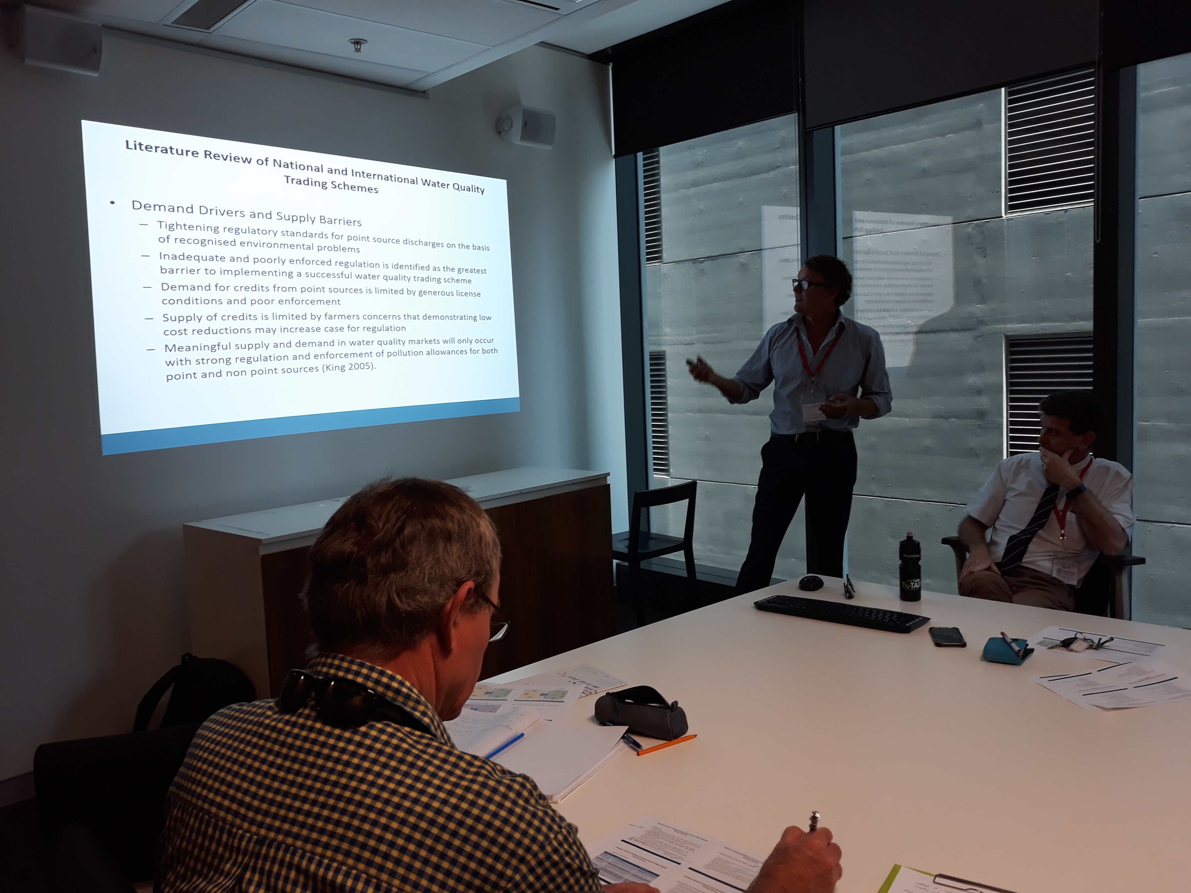 Dr Adrian Volders presenting at DEHP OGBR Workshop - 16/11/17