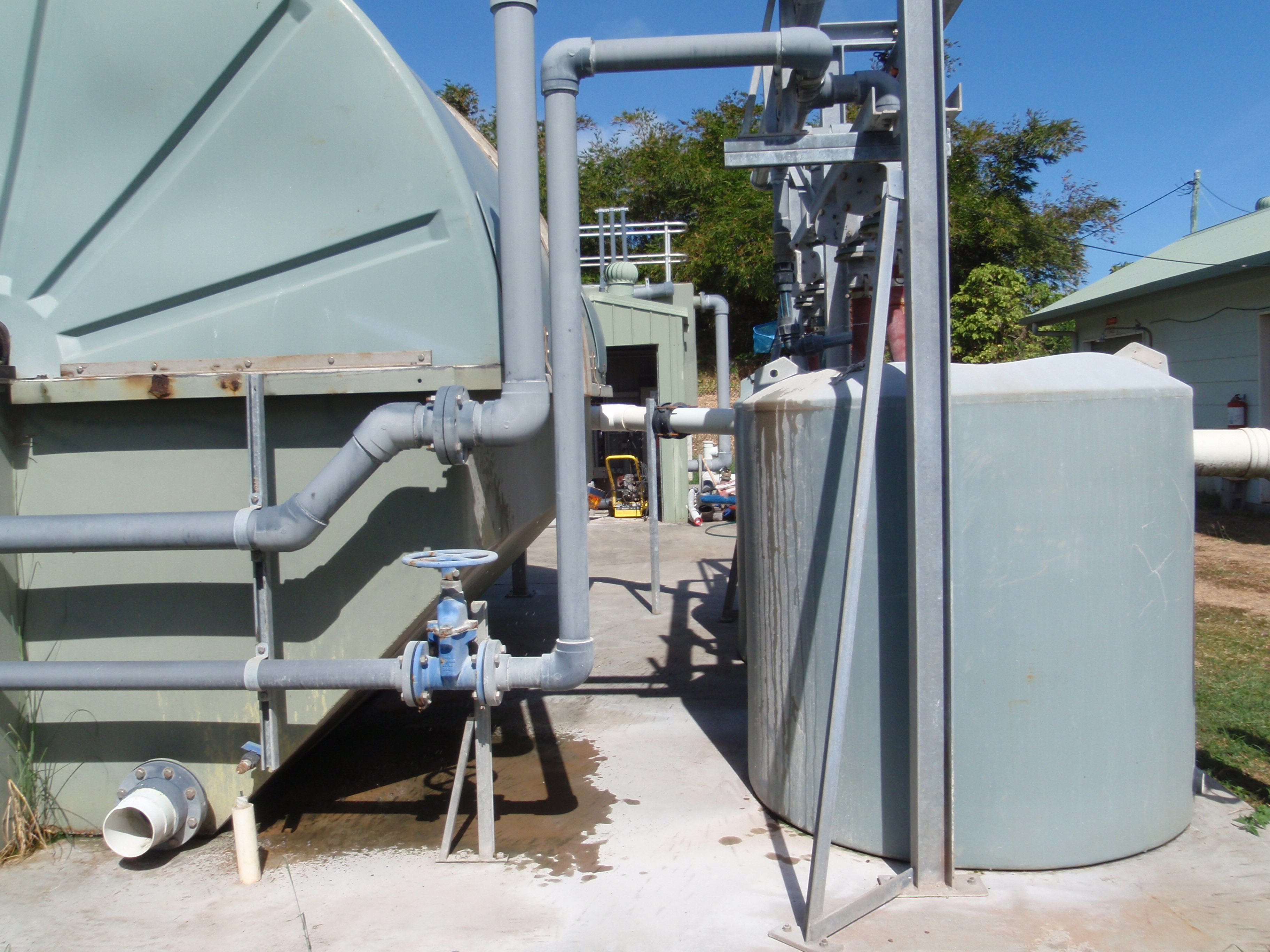 Sewage treatment plant on Erub Island, August 2012