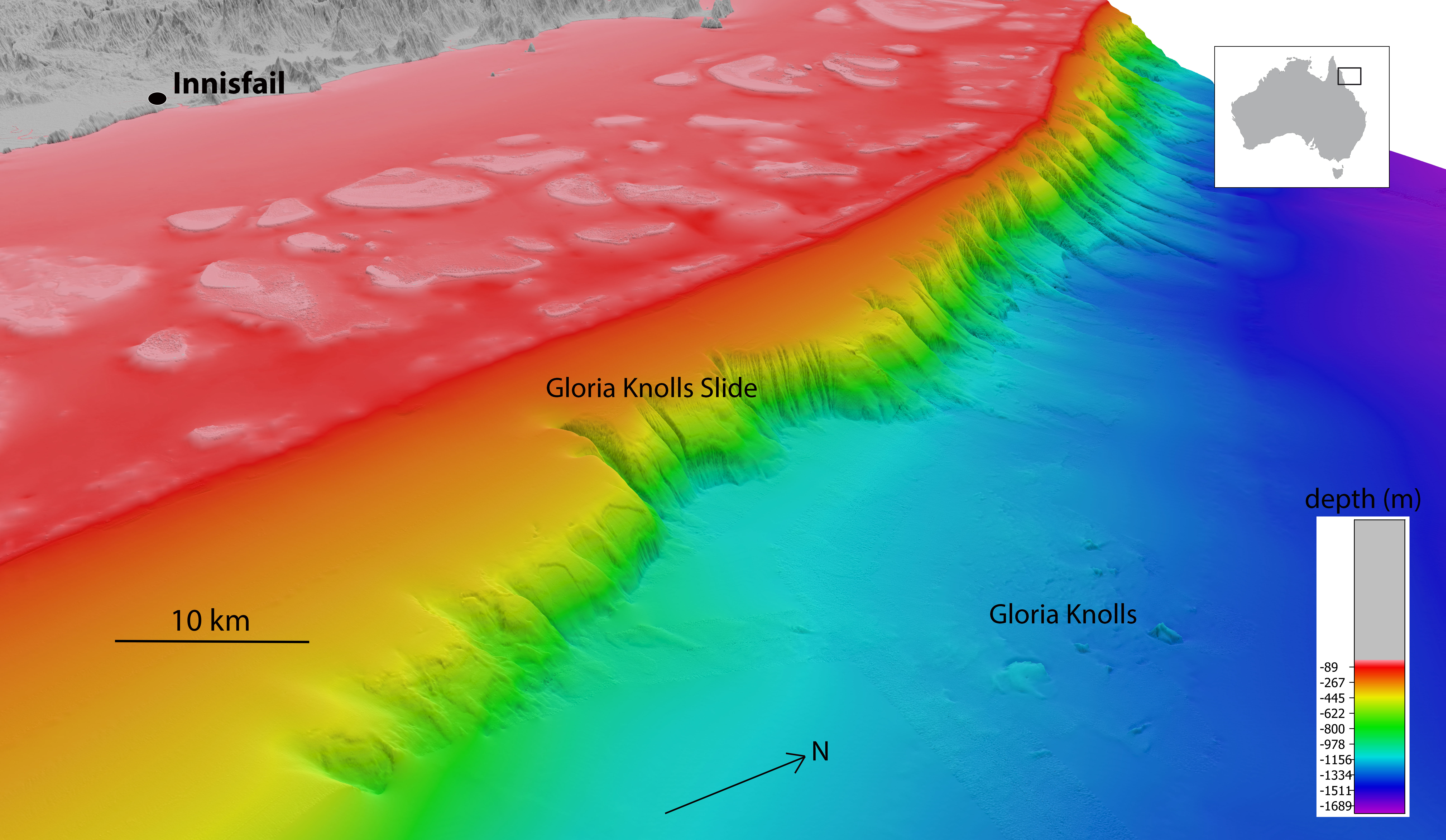 The Gloria Knolls landslide