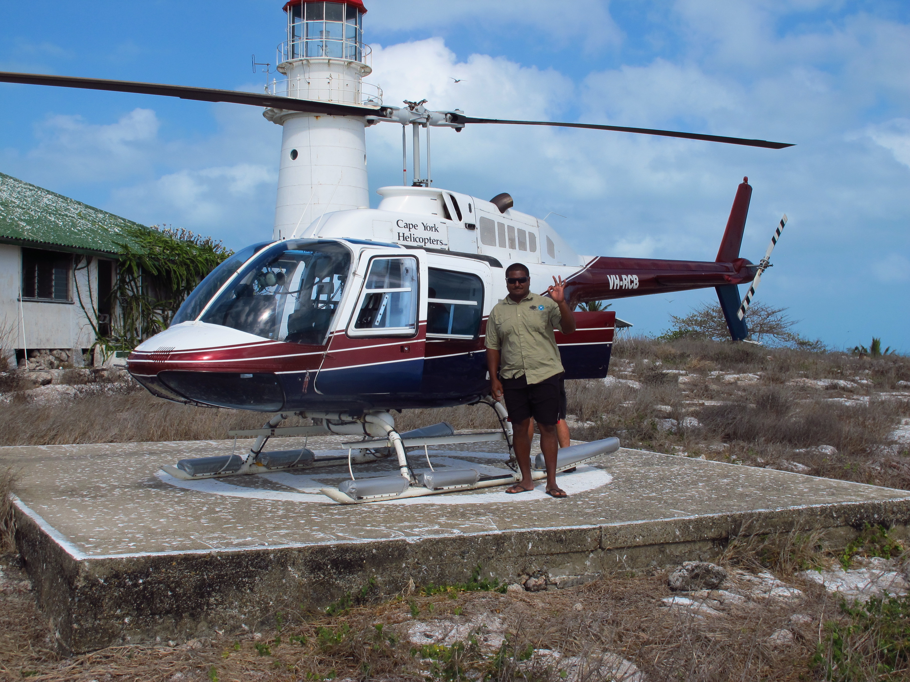 Booby Island - Helicopter landing pad