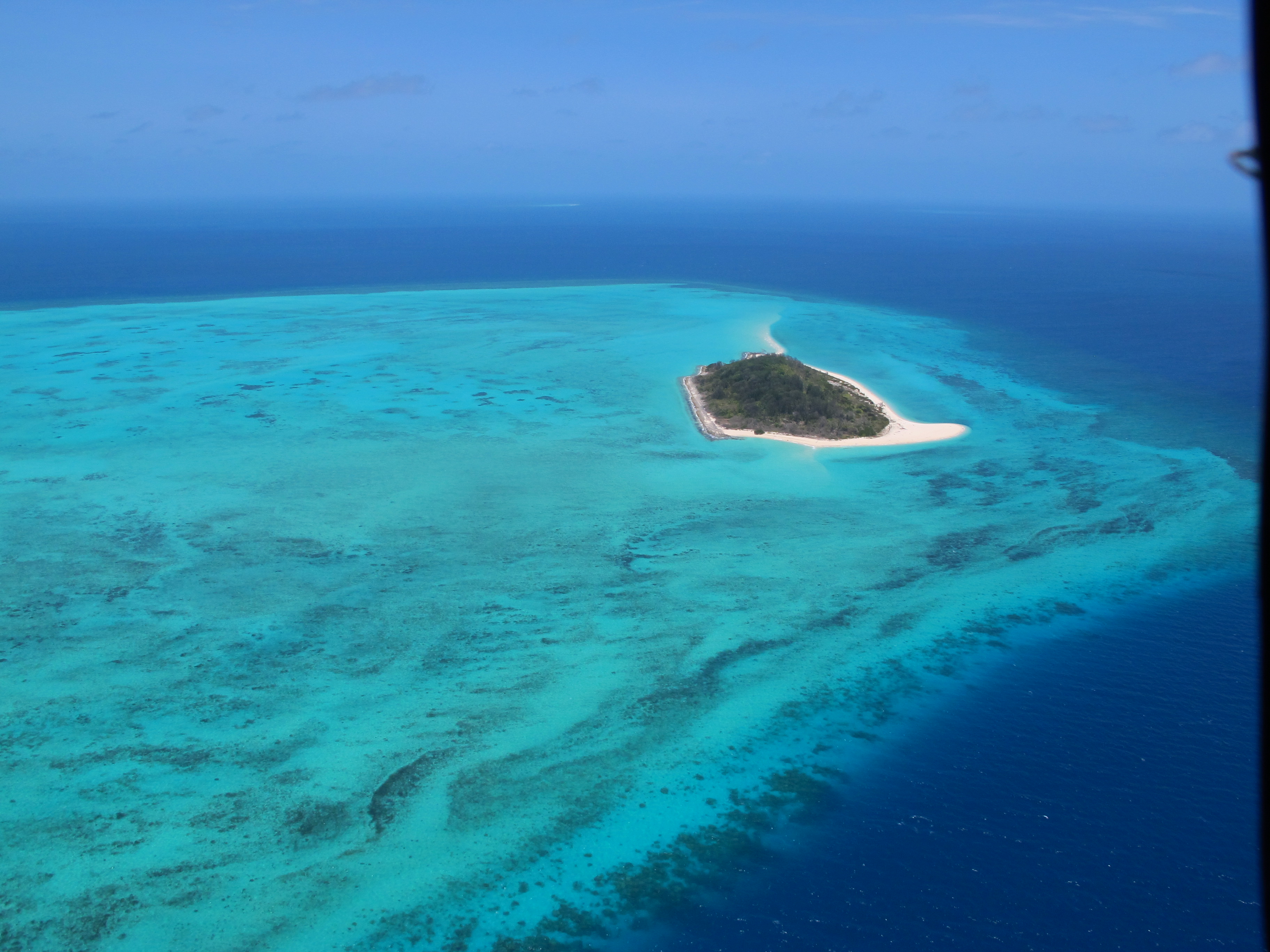 Aerial View of Zuizin Island (Halfway Island)