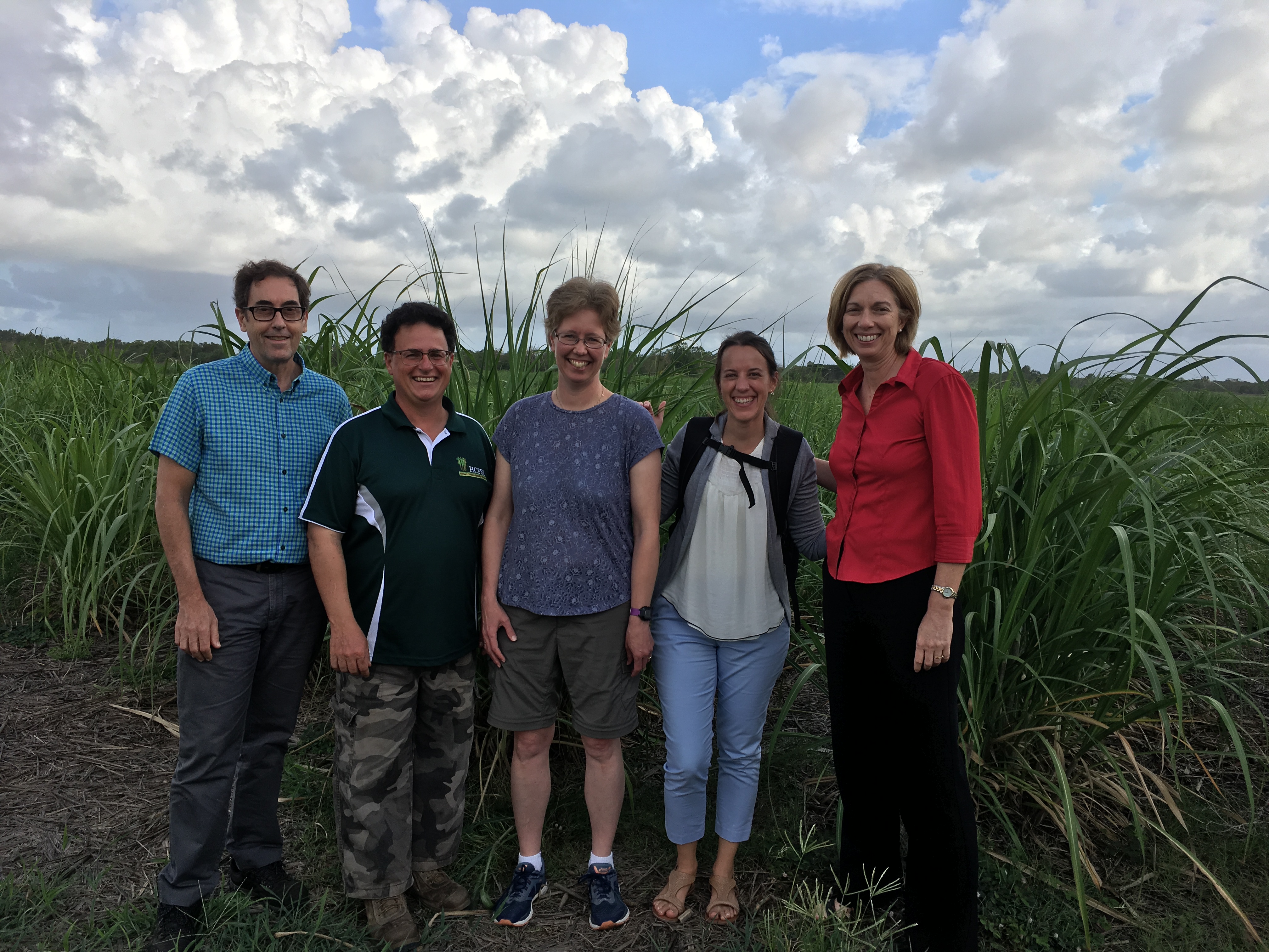 Members from CSIRO and JCU meet with Lawrence Di Bella from Herbert Cane Productivity Services Limited (HCPSL).