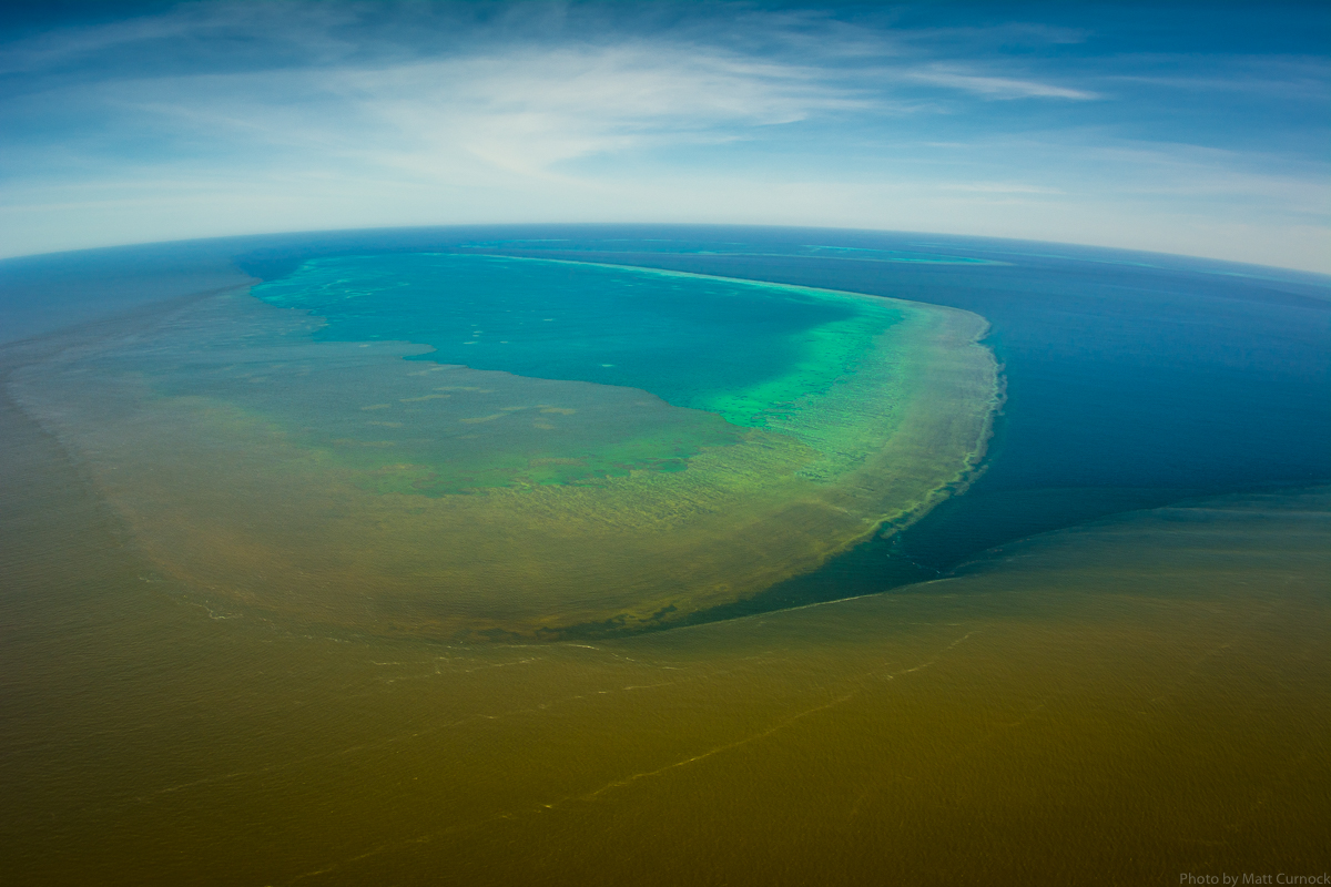 Burdekin plume impinging on Old Reef
