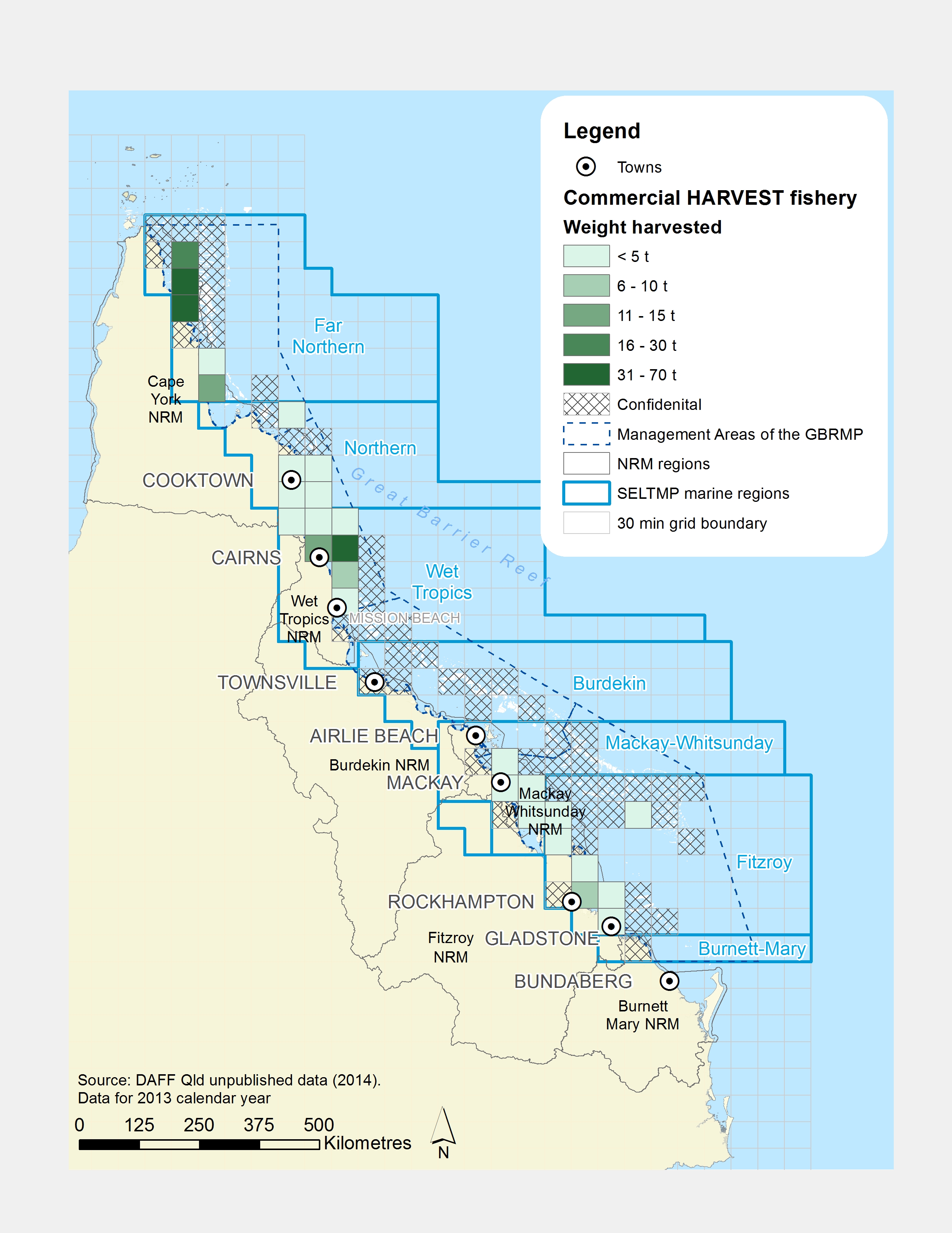 Map 22 CommFish HARVEST Weight HarvestedNRM regions 27Nov13_p39.jpg