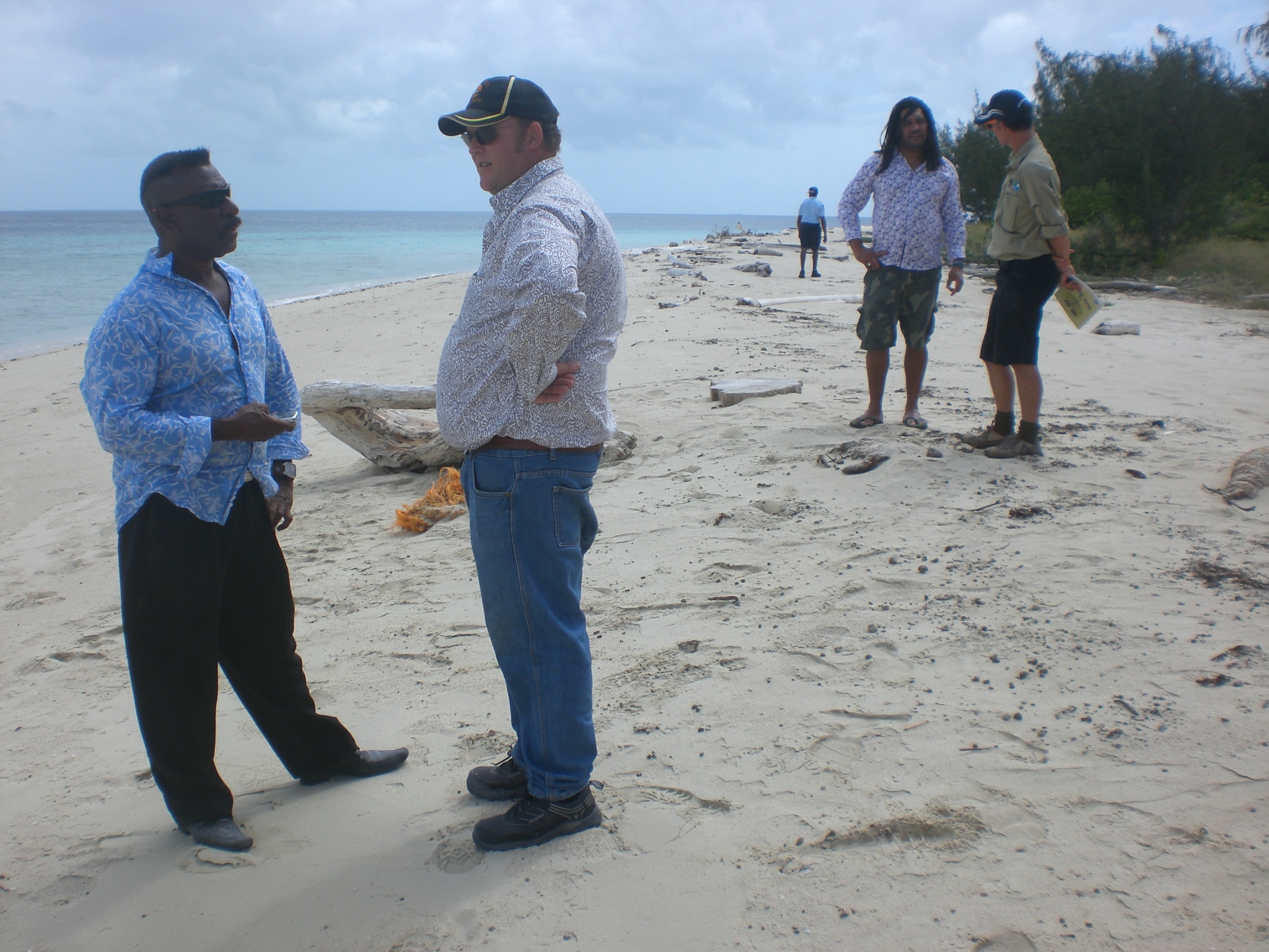 Waste management discussions on Masig Island, August 2012