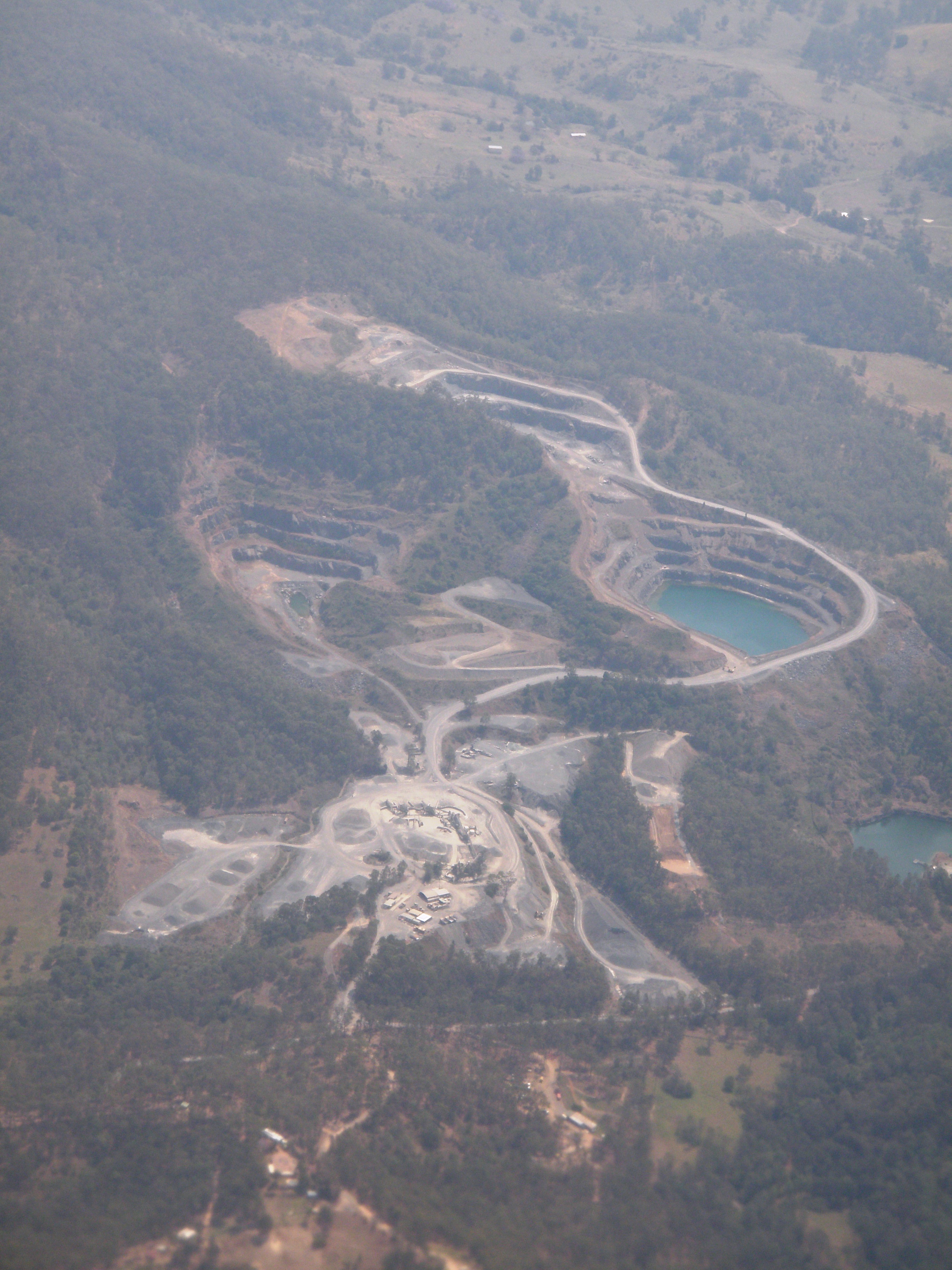 Open-cast mine in the Great Barrier Reef coastal zone