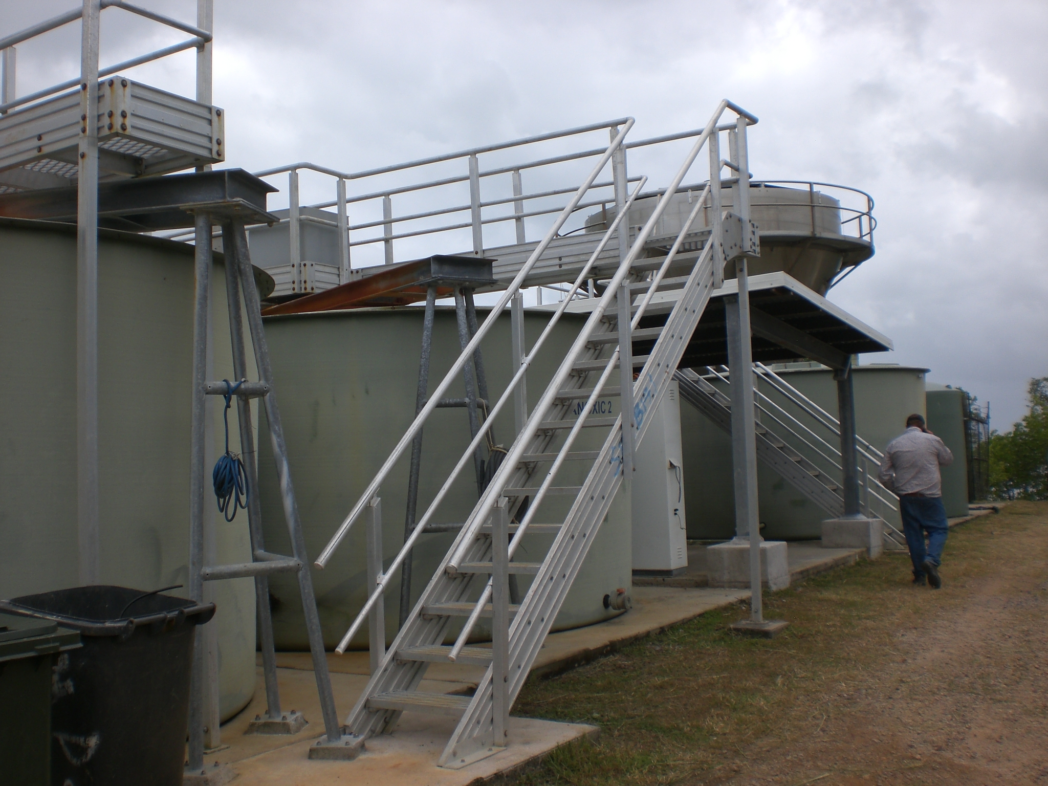 Sewage treatment plant on Saibai Island, August 2012