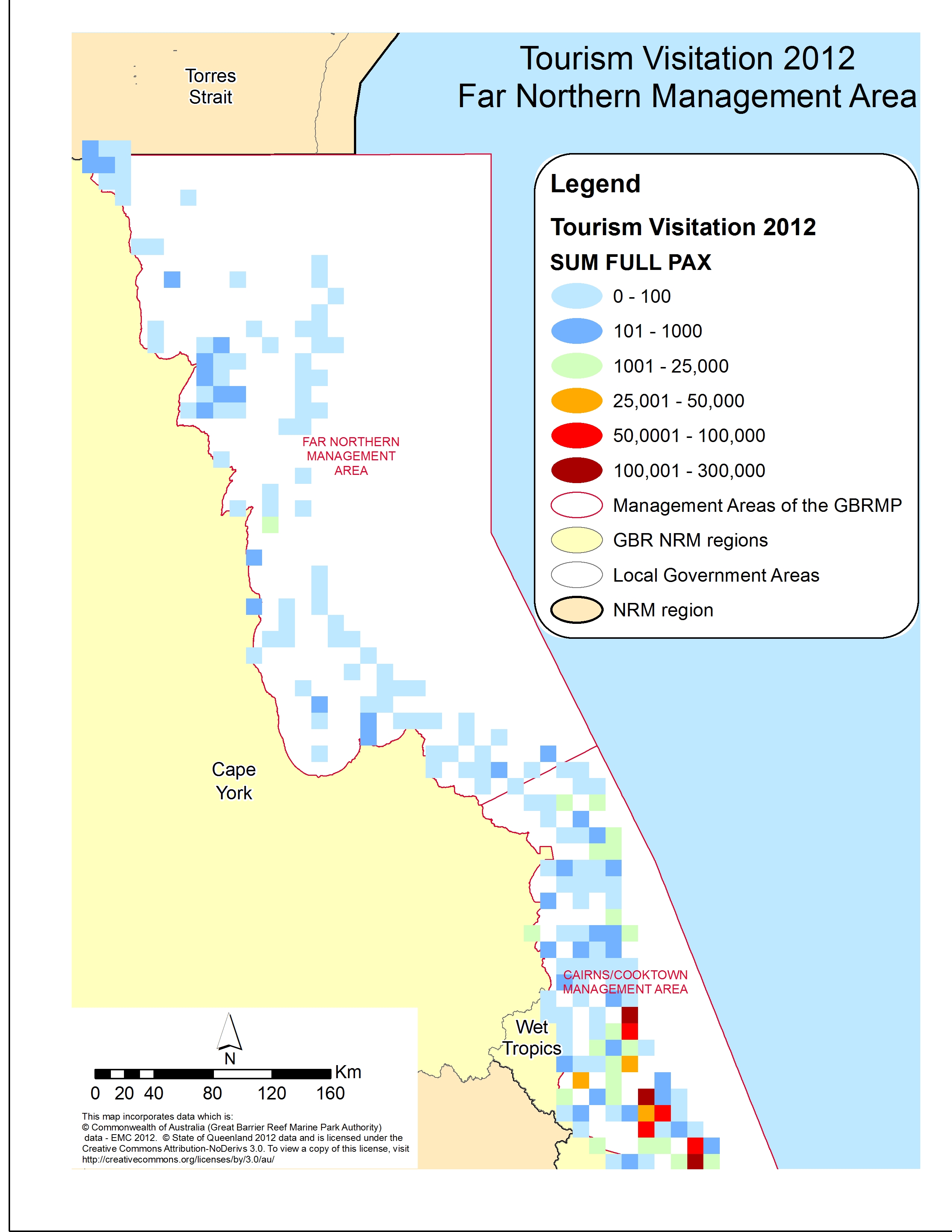 Visited location in the GBR for Far North Queensland