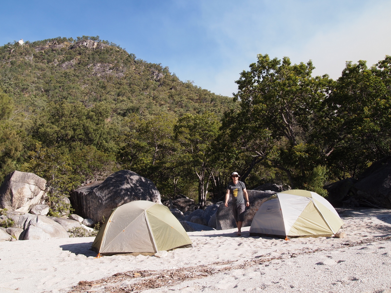Camp site in a remote area