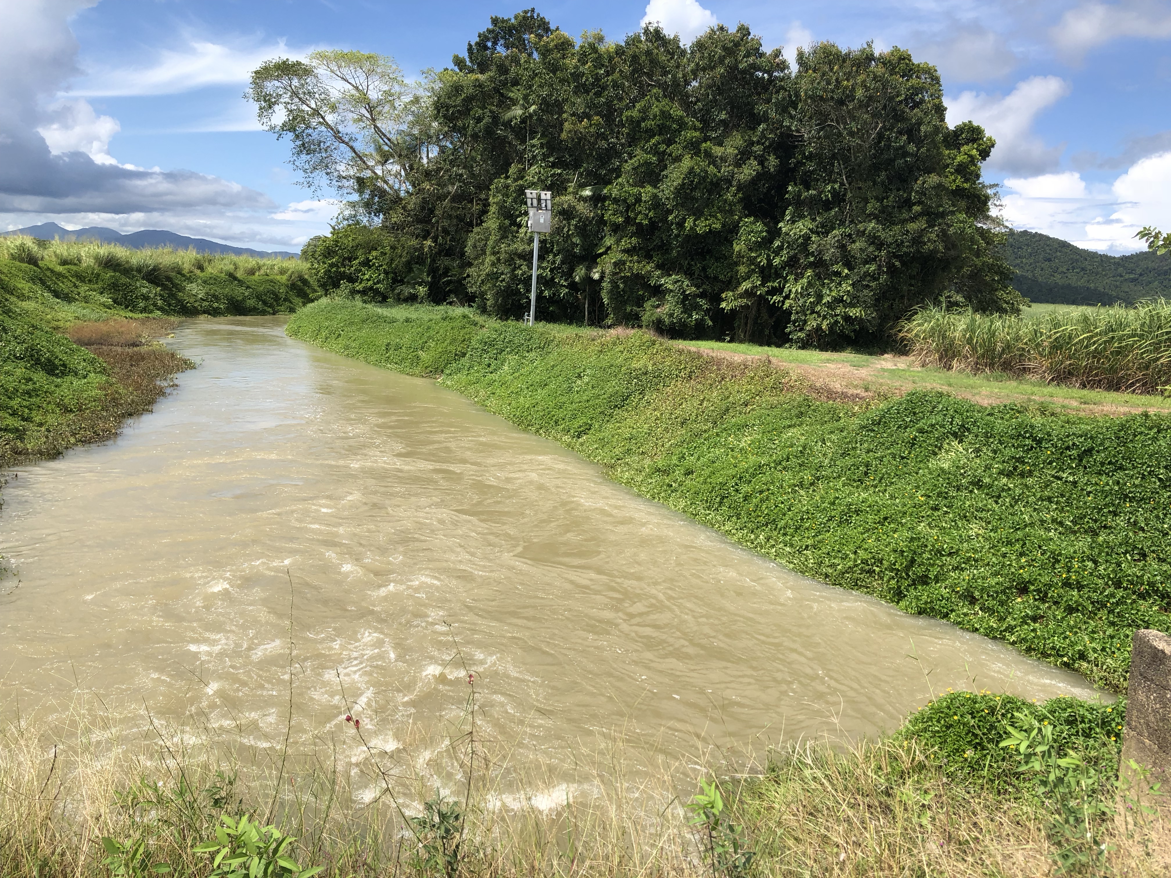 Real-time water quality monitoring station (Babinda drainage scheme area).