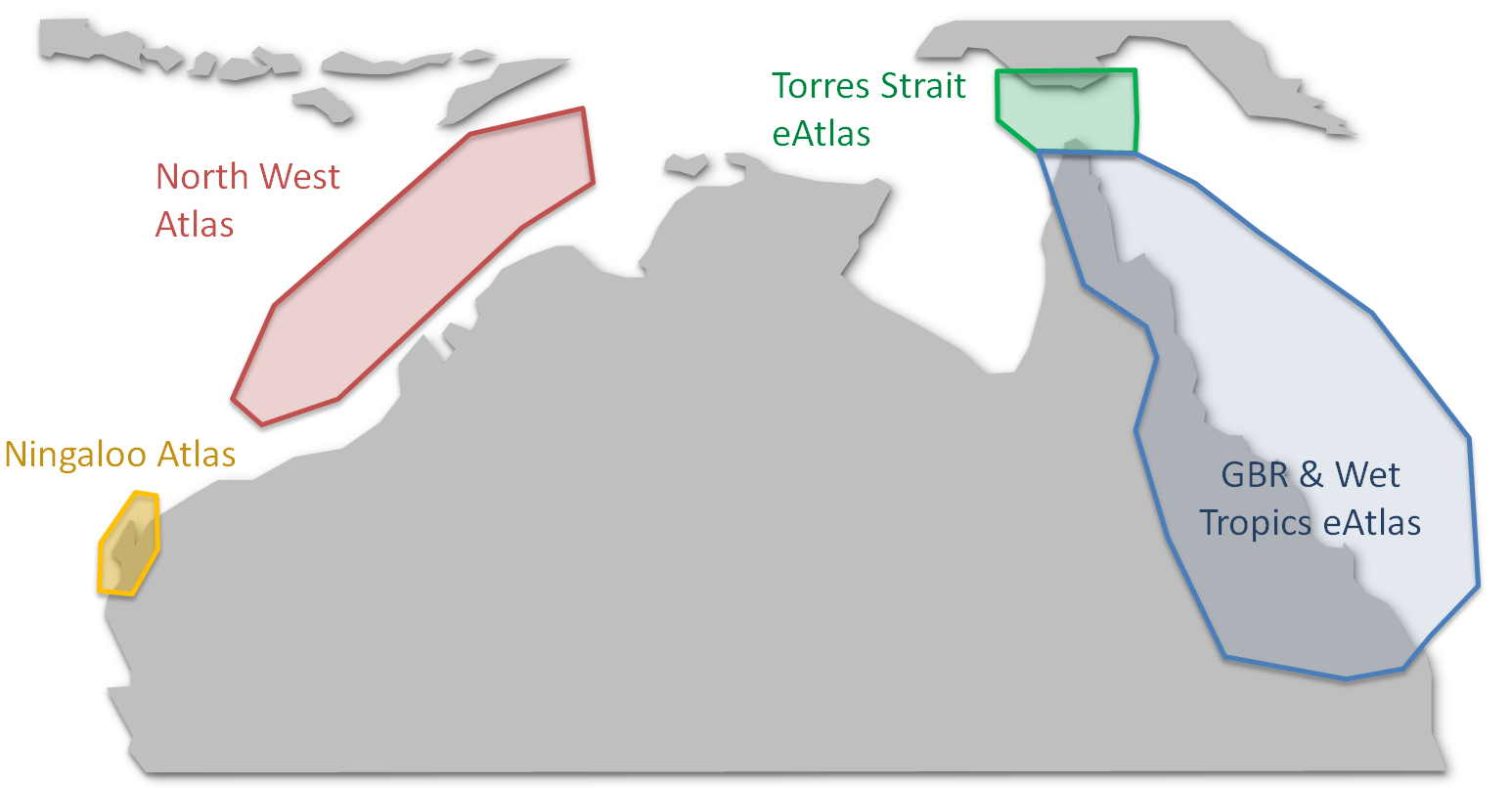 eAtlas geographic coverage and partner sites