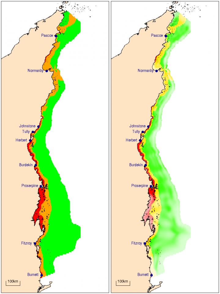 Minimum annual mean of Secchi depth