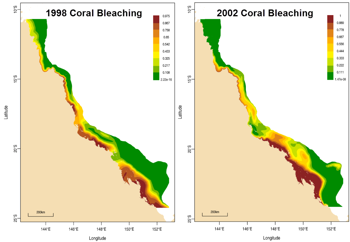 Coral Reef Bleaching Map