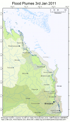 QLD Flood Plumes 2011-01-03