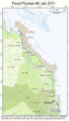 QLD Flood Plumes 2011-01-04