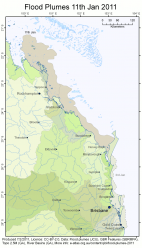 QLD Flood Plumes 2011-01-11