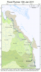 QLD Flood Plumes 2011-01-13
