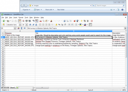 Editing images metadata in LibreOffice
