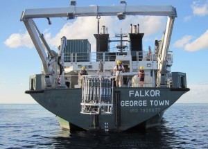 Falkor CTD deployment
