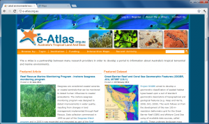 e-Atlas front page