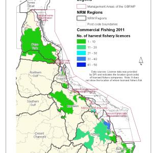 Commercial Fisheriesv 3 Comm Harvest Fishery Licences 2011 By Postcode
