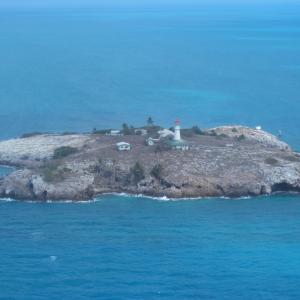 Booby Island - Aerial view of light house