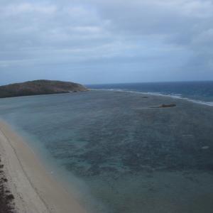 Twin Island - Aerial view of reef flat