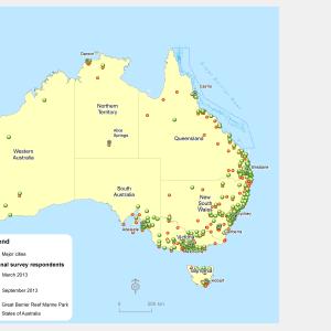 SELTMP 2013 National Survey Respondents Survey Locations