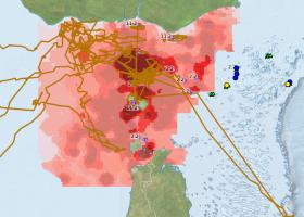 Map of NERP TE data in Torres Strait