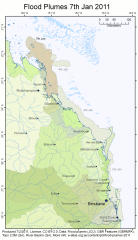 QLD Flood Plumes 2011-01-07