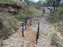Gully outlet water samplers at Crocodile Station experimental site