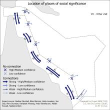 Location of places of social significance