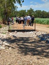 In-line bioreactor on a Burdekin cane farm - the inlet structure
