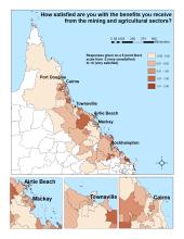 How satisfied are you with the benefits you receive from the mining and agricultural sectors?