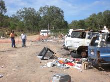 Waste management on Badu Island, August 2012