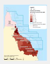 2014 Commercial fishing licences that were active in the GBR in 2013, by NRM region of registered address
