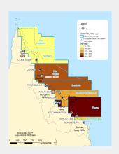Number of days of effort for commercial crab fishing in the GBR