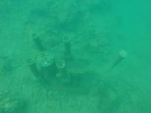 Dunk Island full instrument setup with sediment traps, nephelometer and current meter