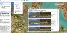 Interactive map of the aerial shoreline imagery.