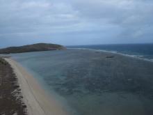 Twin Island - Aerial view of reef flat