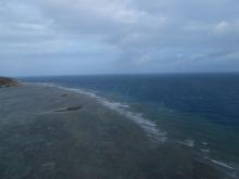 Twin Island - Aerial view of reef flat